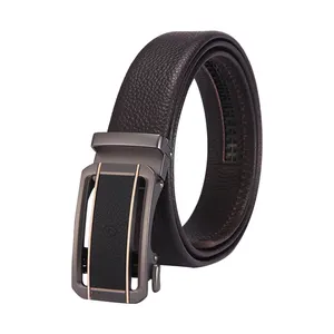 Blu Flut Brand name luxury men natural leather belt stainless steel buckles trouser male belt for man s belt