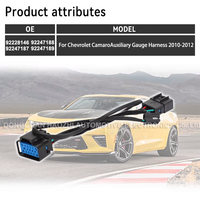 92228146 92247187 92247188 92247189 Ensemble de câbles, faisceau de câblage pour jauge auxiliaire et jauge de console pour Chevrolet Camaro 2010-2012