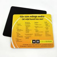 Tapis de souris professionnel d'usine, surface rigide en PVC, base en mousse EVA de 3 mm, tapis de souris personnalisé avec publicité