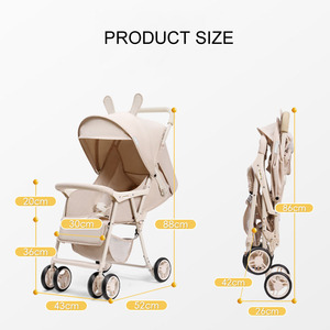 Cochecito de bebé ligero de fábrica ODM cochecito plegable compacto para <span class=keywords><strong>viajes</strong></span> familiares - Product Image 6