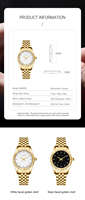 Montres-bracelets pour femmes de luxe en or Cadeau de vacances Montre à quartz étanche en acier inoxydable Montre décontractée simple à la mode pour femmes