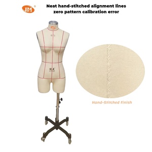 Mannequin de présentation JUN MEI B75 34B en fibre de verre réglable pour lingerie, maillots de bain et robes (partie supérieure du corps) pour la création de patrons - Product Image 5