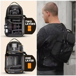 Free Sample 2024new <b>Camera</b> Sling Bag Travel <b>Lens</b> <b>Backpack</b> <b>Camera</b> Bag Portable <b>Lens</b> Storage <b>Camera</b> Bag - Product Image 4