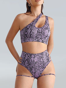 <span class=keywords><strong>Ensemble</strong></span> deux pièces pour femmes, <span class=keywords><strong>sport</strong></span> et fitness, imprimé à carreaux, soutien-gorge asymétrique et <span class=keywords><strong>short</strong></span> skinny déchiré taille haute - Product Image 6