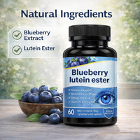 Suplemen Herbal OEM/ODM Blueberry Lutein Ester Tablet Penambah Energi untuk Kesehatan Dewasa, Mendukung Kesehatan Mata Flourisher
