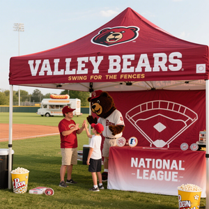 เต็นท์พับได้สำหรับงานแสดงสินค้า ขนาด 10x10 ฟุต โครงอะลูมิเนียม สำหรับใช้งานกลางแจ้ง ติดตั้งง่าย พิมพ์โลโก้ตามสั่ง ออกแบบฟรี - Product Image 5