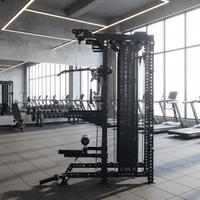 Équipement de fitness pour usage commercial en salle de sport : Cage de musculation multifonctionnelle, Machine Smith, Rack à squats