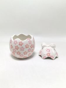 Contenedor de almacenamiento para sala de cocina al por mayor, juego de tarros de cerámica para galletas, cereales, azúcar, harina, té, café, azúcar, lazo, forma de huevo - Product Image 5