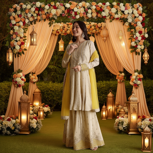 Salwar Kameez Personalizado para Mujer, Diseño Moderno Étnico, Listo para Usar, Bordado en Seda Georgette Pakistaní, Ideal para Fiestas y Bodas - Product Image 2