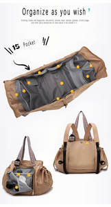 <span class=keywords><strong>Cuna</strong></span> versátil, superventas, <span class=keywords><strong>mochila</strong></span> de almacenamiento Universal para mamá, viaje multifuncional al aire libre, bolso de bebé <span class=keywords><strong>con</strong></span> cordón de un solo hombro - Product Image 4