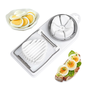 Premium Stainless Steel <b>Multifunctional</b> Egg Slicer Fancy Splitter Precision <b>Cutter</b> for Perfectly Sliced Eggs Every Time Durable - Product Image 1