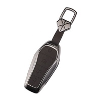 Housse de protection pour clé de voiture en alliage de zinc pour BYD Atto 3 Han Dolphin Song Pro Tang Qin Plus Max Yuan, avec porte-clés