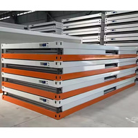 Traitement de l'exportation personnalisée Double aile boîte pliante conteneur agrandissement maison bâtiment préfabriqué