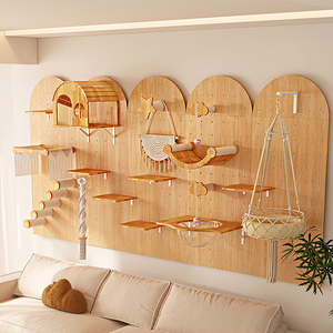 Étagère murale personnalisable en bois massif pour hamac et structure d'escalade, fabrication DIY - Product Image 1