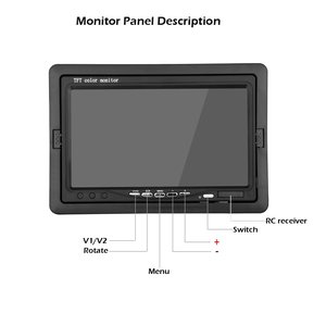 Mini téléviseur d'usine 7 pouces HD TFT LCD 800x480, écran portable <span class=keywords><strong>pour</strong></span> voiture avec deux entrées CMMB <span class=keywords><strong>pour</strong></span> voitures et camions RCA/CVBS - Product Image 5