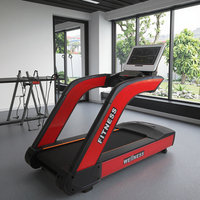 Treadmill Elektrik Komersial Profesional Heavy-duty Laris Manis Grosir, Nirkabel, Deteksi Detak Jantung, Rentang Kecepatan 1-20km/jam, Layar LED