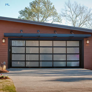 <span class=keywords><strong>Porte</strong></span> <span class=keywords><strong>de</strong></span> <span class=keywords><strong>garage</strong></span> panoramique <span class=keywords><strong>automatique</strong></span> en aluminium moderne, <span class=keywords><strong>coulissante</strong></span> en verre, 8x7, à vue complète, pour la fourniture <span class=keywords><strong>de</strong></span> projets - Product Image 3