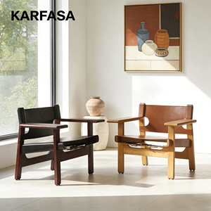 Chaise de chasse espagnole de designer nordique, chaise de loisirs en bois massif ciré <span class=keywords><strong>blanc</strong></span>, <span class=keywords><strong>fauteuil</strong></span> à dossier pour salon, ODM/OEM - Product Image 3
