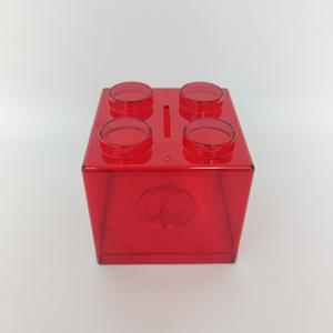 Boîtes à monnaie en plastique <span class=keywords><strong>Lego</strong></span> pour enfants, blocs empilables colorés en gros avec logo personnalisé, <span class=keywords><strong>tirelire</strong></span> pour économiser des pièces de monnaie - Product Image 3