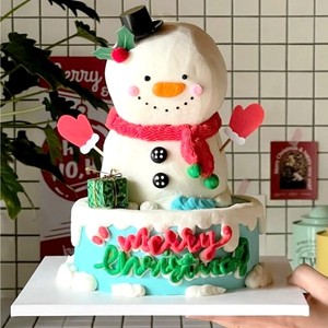 Décorations de gâteaux de Noël au miel et à la douceur, accessoires en acrylique pour décorations de fêtes de fin d'année - Product Image 4