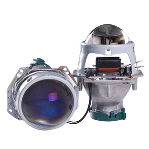 Sanvi 3 Inch Blue Film Coating Auto Xenon <b>Projector</b> Lens Automobile Head <b>Light</b> Bulb Blue <b>Light</b> Lens Xenon Headlight Kit - Product Image 2