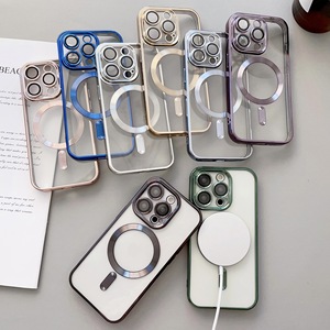 <span class=keywords><strong>Custodia</strong></span> morbida in TPU di lusso <span class=keywords><strong>custodia</strong></span> magnetica per caricabatterie Wireless trasparente per <span class=keywords><strong>iPhone</strong></span> 14 13 <span class=keywords><strong>12</strong></span> <span class=keywords><strong>custodia</strong></span> <span class=keywords><strong>protettiva</strong></span> per cellulare - Product Image 2