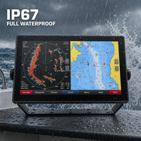 Écran marin Android IP67 pour Garmin 1500Nits, lisible en plein soleil, RK3588 GPS 4G, verre tactile anti-reflet anti-UV avec liaison optique