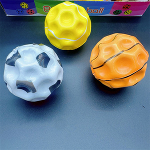 HAPU Factory 63mm <b>Luminous</b> Pu High Bounce Football Basketball Baseball Bounce <b>Ball</b> Sports Moon <b>Ball</b> Interactive Toy for Children - Product Image 4