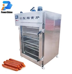 Ps <strong>Commercial</strong> Automatic Fish <strong>Smoker</strong> <strong>Oven</strong> High Capacity 50-1000kg/day Easy Operation 220V/380V Customizable - Product Image 1