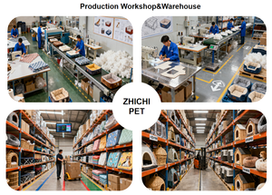 Cangkir kopi bulu kelinci bayi keselamatan tersembunyi tempat tidur kucing semi-tertutup portabel dapat dicuci semua musim hangat Universal sarang kucing musim dingin - Product Image 3