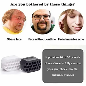 Chất lượng tốt mạnh mẽ hàm huấn luyện viên mặt cổ cơ jawline Exerciser cấp thực phẩm Silicone hàm Exerciser - Product Image 5
