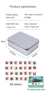 Jouets magnétiques d'apprentissage de l'alphabet pour enfants, jeux de mots CVC pour tout-petits, cartes flash de lettres magnétiques - Product Image 6