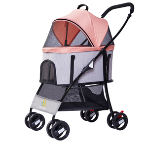 Sac de transport <span class=keywords><strong>pour</strong></span> animaux à quatre roues 3 en 1, cadre réglable, léger, imperméable, pliable, lavable, espace spacieux <span class=keywords><strong>pour</strong></span> <span class=keywords><strong>chien</strong></span> et chat - Product Image 2