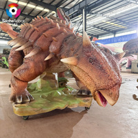 Personnalisé réel dinosaure Animatronic Dinoaur Ankylosaurus modèles jardin pour Dinoaur Park