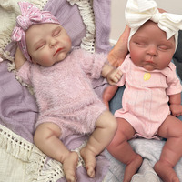 Poupée Reborn réaliste Peach 18 pouces en silicone solide, bébé nouveau-né réaliste lesté, souple et réaliste, pour collectionneur