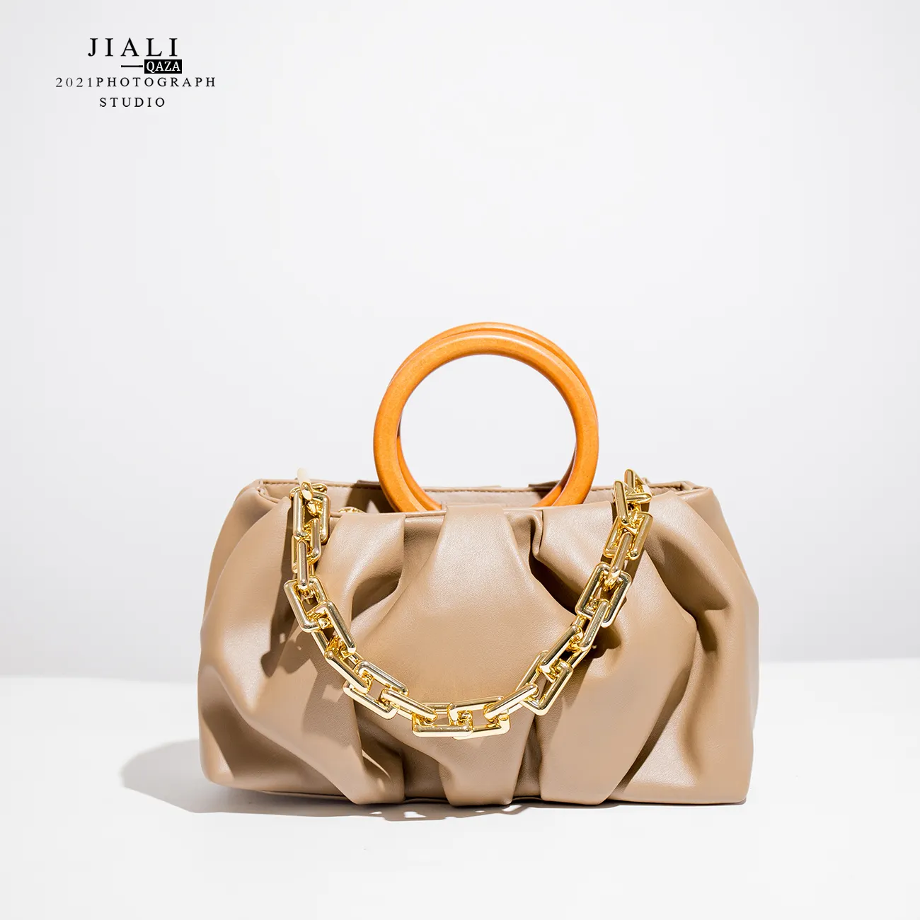 ZD905 — sac à main en cuir Pu pour femmes, avec poignée en bois, de styliste, bijoux de luxe tendance, livraison gratuite