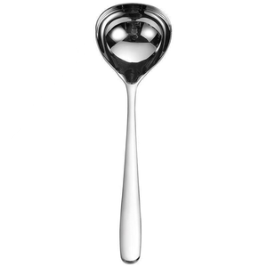 Cuillère à soupe DFU182 en acier inoxydable 304 de haute qualité, grande capacité, couleurs or et argent, 18,5 cm, 20 cm, 21 cm - Product Image 4