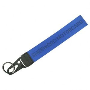 Custom Logo <b>Polyester</b> Short Wrist Strap Key Chain <b>Lanyards</b> Carabiner Short <b>Lanyard</b> With Printing Logo - Product Image 2