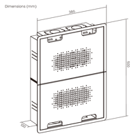 APM13-02 Boîtier mural de rangement pour lecteur multimédia, support pour câbles d'alimentation TV, organisateur de câbles domestiques en plastique – Vente en gros