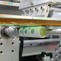 Máquina de impresión de pantalla para botellas, tubos redondos cilíndricos totalmente automáticos, de dos colores