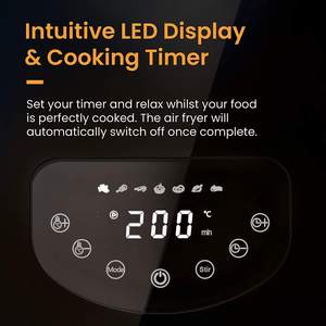 <span class=keywords><strong>Friteuse</strong></span> à air <span class=keywords><strong>XL</strong></span> 7,5 L avec chauffage halogène 1800 W, avec palette de remuage automatique des aliments, friture <span class=keywords><strong>sans</strong></span> <span class=keywords><strong>huile</strong></span>, <span class=keywords><strong>friteuse</strong></span> à air numérique électrique - Product Image 3