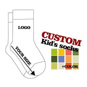 Green Horizon Kids Children Custom Style Material Yarn Color Size Pattern Sports Socks Casual Socks Boy Girl Socks