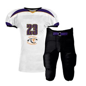 Maillot de football américain imprimé par transfert thermique pour adultes unisexes, grandes tailles, respirant, logo personnalisé, matériau antibactérien, séchage rapide - Product Image 6