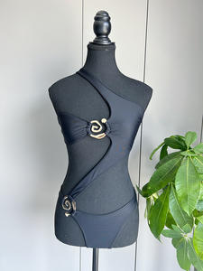 Bikini Sexy pour femmes séchage rapide Logo personnalisé maillot de bain avec impression maillot de bain de couleur unie pour les filles maillots de bain de mode en gros - Product Image 5