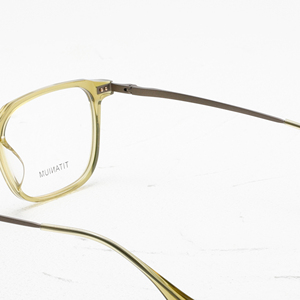 Monturas de Gafas Rectangulares de Aro Completo, Color Sólido, Titanio Ligero, Anti-UV, Unisex, Corrección de Visión para Adultos - Product Image 4