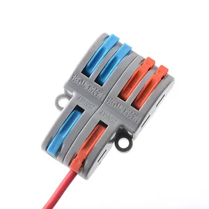 Led light Fast Wire Connectors One In Multiple Out Universal Compact Connector Push-in Spring Splicing Terminal Block
