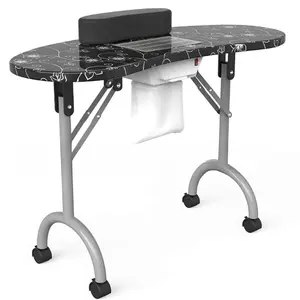 Taşınabilir ucuz akrilik tırnak teknoloji masa salonu ekipmanları masa manikür mobilya tırnak masaları ile egzoz fanı