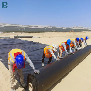 Approvisionnement d'usine 1.0mm géomembrane HDPE pour réservoirs lagunes d'irrigation étangs de jardin eau sale EPDM PP revêtement de barrage fermes piscicoles - Product Image 3