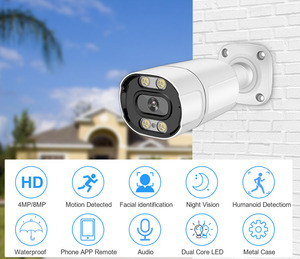 Caméra IP HIKWIFI 4K Ultra HD extérieure étanche pour la capture de plaques d'immatriculation avec POE pour la surveillance des parkings - Product Image 2