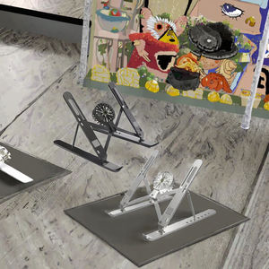 Portable Aluminum Laptop Stand with Foldable Desktop Cooling Fans Notebook Support Computer Bracket <b>Tablet</b> <b>Holder</b> New Product - Product Image 3